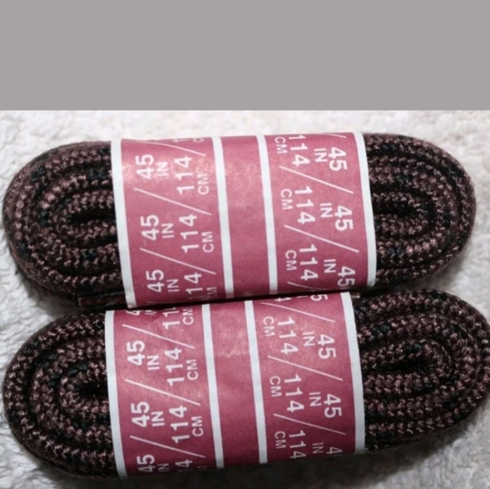 4 NEW Heavy Duty Brown w Black Kevlar Reinforced shoe string sneaker